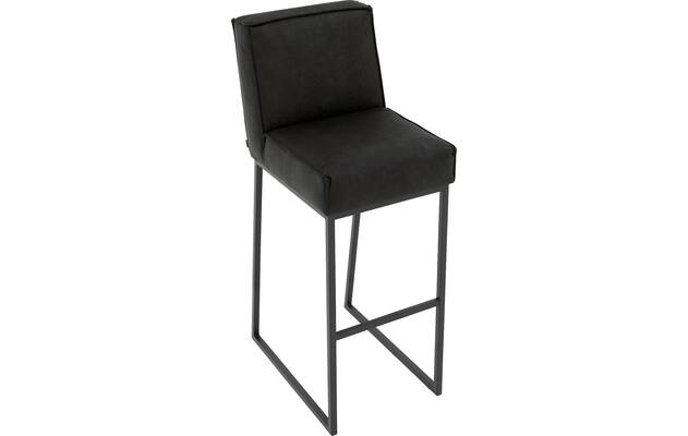 Goossens excellent barkruk tom grijs micro leer - 8215156-05