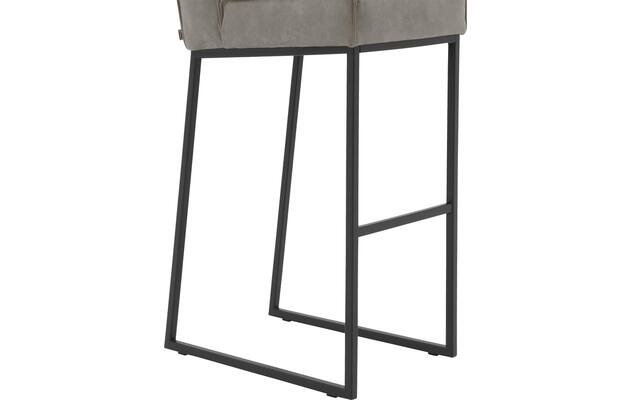 Goossens excellent barkruk tom grijs micro leer - 8215157-04