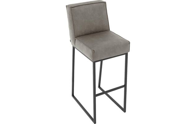 Goossens excellent barkruk tom grijs micro leer - 8215157-05