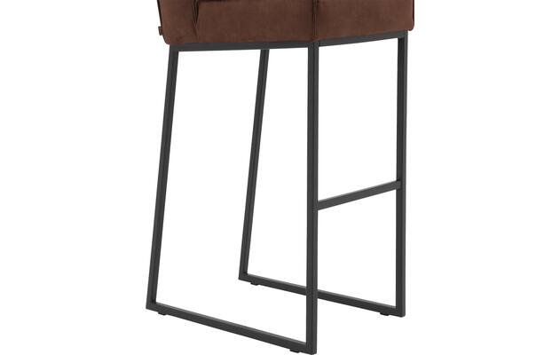 Goossens excellent barkruk tom bruin micro leer - 8215158-04
