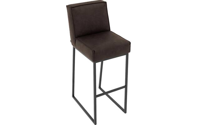 Goossens excellent barkruk tom bruin micro leer - 8215160-05