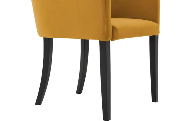 Goossens eetkamerstoel peda geel stof - 8215381-05