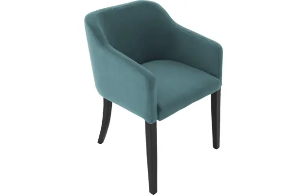 Goossens eetkamerstoel peda groen stof - 8215385-04