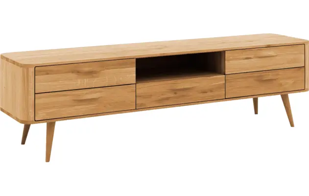 Goossens tv meubel bjarte blank eiken - 8215729-03