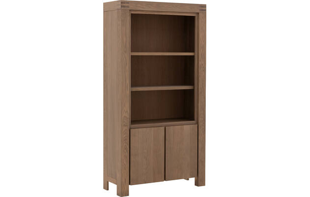 Goossens boekenkast clear blank eiken - 8215784-02