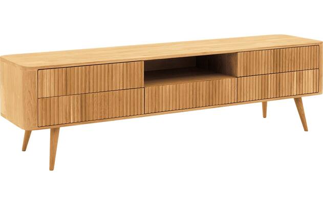 Goossens tv meubel seppe blank eiken - 8215877-02