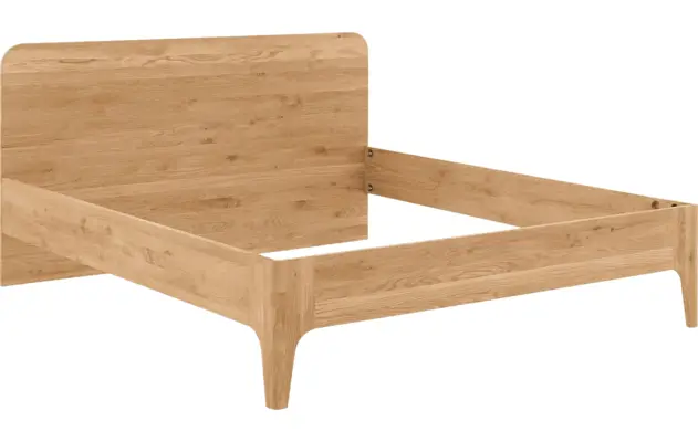 Goossens excellent bedframe curve blank eiken - 8217809-05