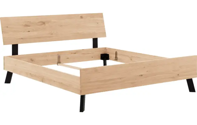 Goossens bedframe mud onbewerkt eiken - 8217827-09