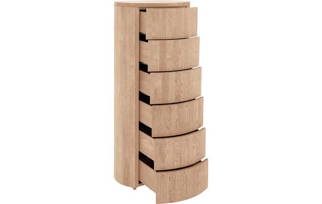 Goossens excellent ladekast donna wit eiken - 8217837-03