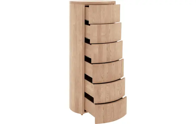 Goossens excellent ladekast donna wit eiken - 8217837-03