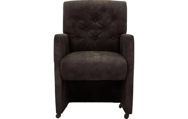 Goossens eetkamerstoel oliver grijs microvezel - 8217917-03