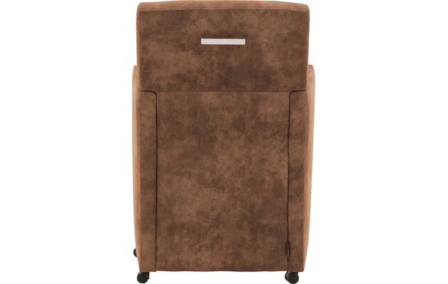Goossens eetkamerstoel oliver bruin microvezel - 8217918-04
