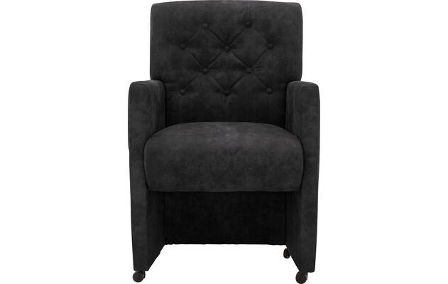 Goossens eetkamerstoel oliver grijs microvezel - 8217921-03