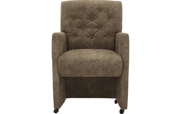 Goossens eetkamerstoel oliver groen microvezel - 8217933-03