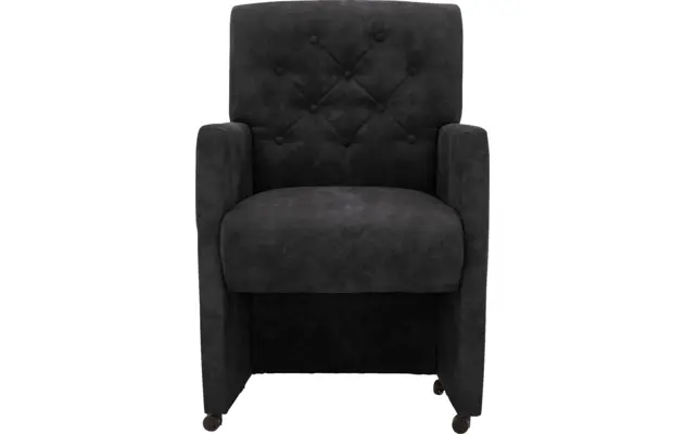 Goossens eetkamerstoel oliver grijs microvezel - 8217935-03
