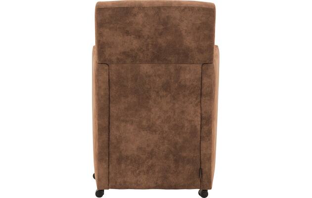 Goossens eetkamerstoel oliver bruin microvezel - 8217942-04