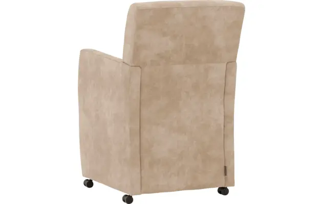 Goossens eetkamerstoel oliver beige microvezel - 8217946-02