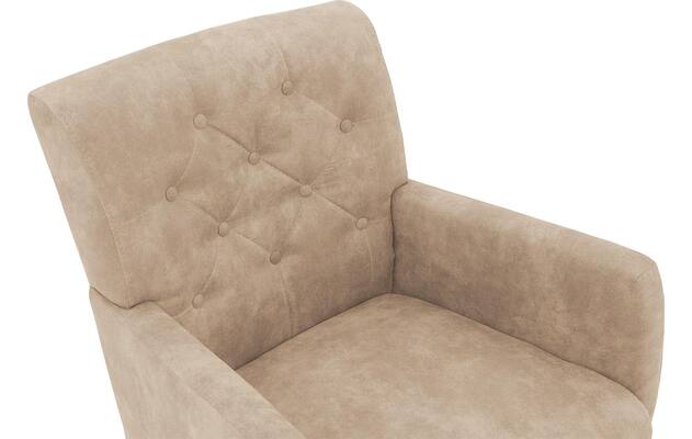 Goossens eetkamerstoel oliver beige microvezel - 8217946-05