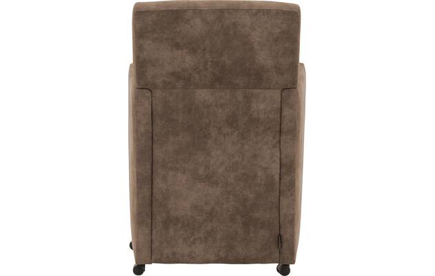 Goossens eetkamerstoel oliver bruin microvezel - 8217950-04