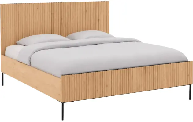 Goossens bedframe capelli blank eiken - 8219215-01