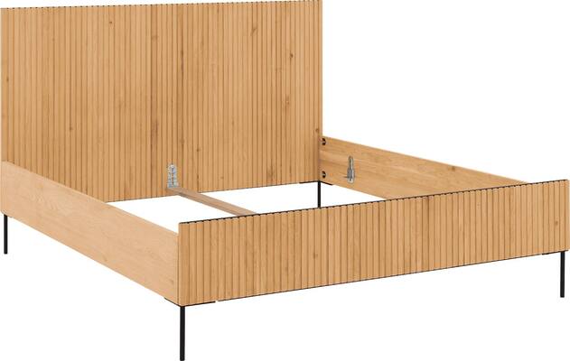 Goossens bedframe capelli blank eiken - 8219218-04