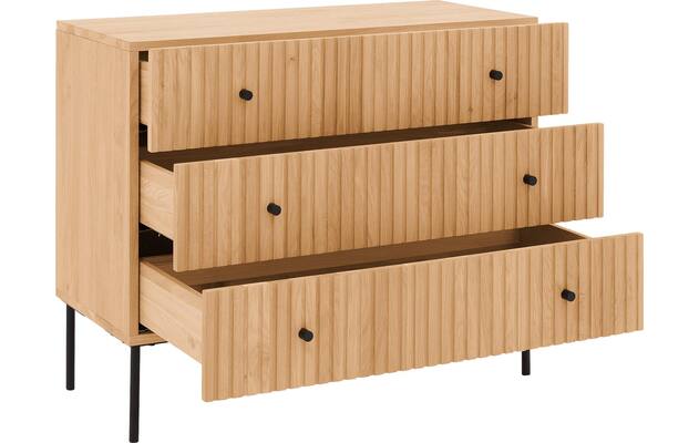Goossens ladekast capelli blank eiken - 8219236-04