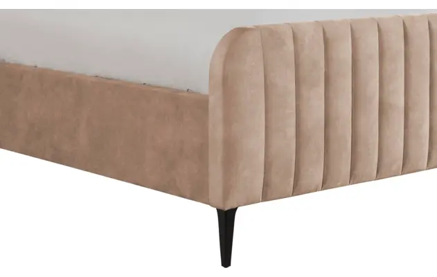 Goossens bedframe attent bruin stof - 8219246-04