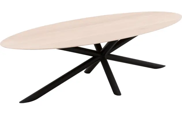 Goossens excellent eettafel gs 1302 wit eiken - 8219372-04