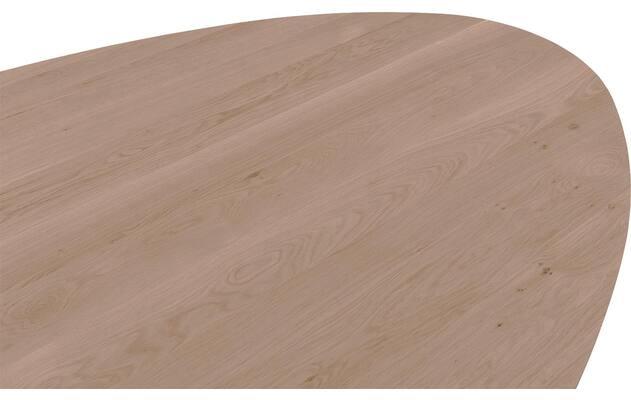 Goossens excellent eettafel gs 1302 blank eiken - 8219386-05