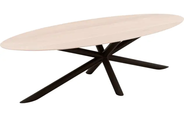 Goossens excellent eettafel gs 1302 wit eiken - 8219456-04