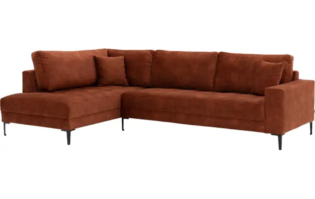 Goossens hoeksalon coco bruin stof - 8219559-02