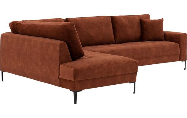 Goossens hoeksalon coco bruin stof - 8219559-04