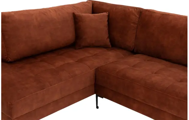 Goossens hoeksalon coco bruin stof - 8219559-05