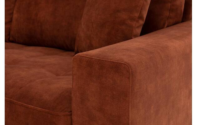 Goossens hoeksalon coco bruin stof - 8219559-06