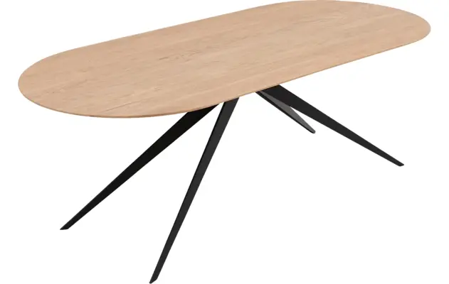 Goossens excellent eettafel uniek blank eiken - 8219567-04