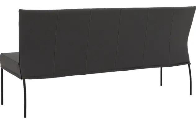 Goossens eetbank funk grijs leer - 8220160-03