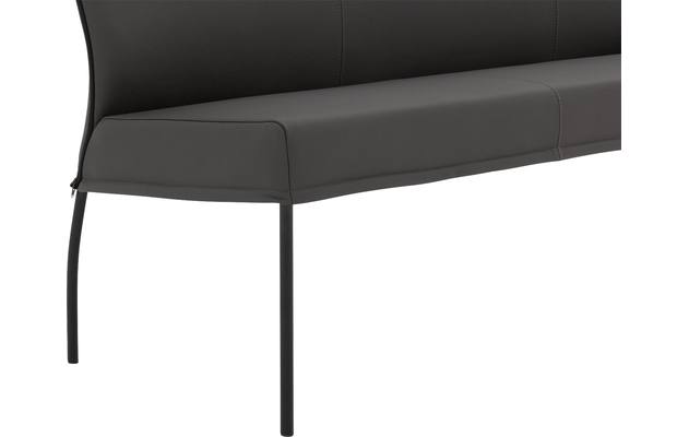 Goossens eetbank funk grijs leer - 8220160-05