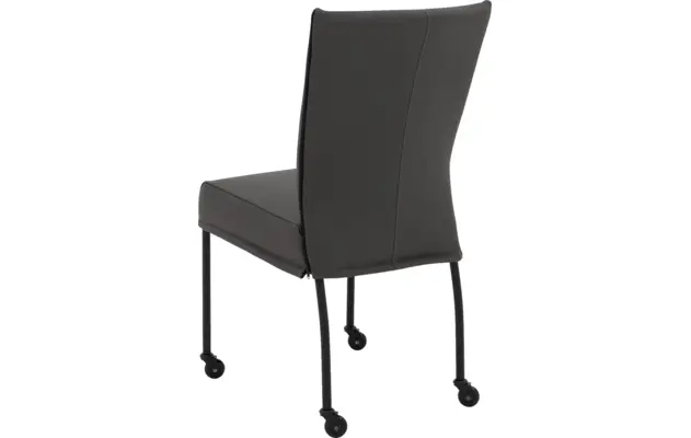 Goossens eetkamerstoel funk grijs leer - 8220161-04