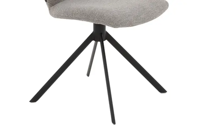 Goossens eetkamerstoel hera grijs stof - 8221044-06