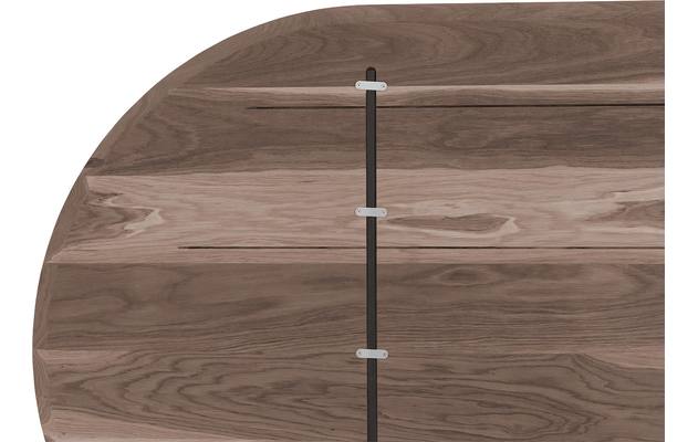 Goossens excellent eettafel uniek donker bruin eiken - 8221193-09