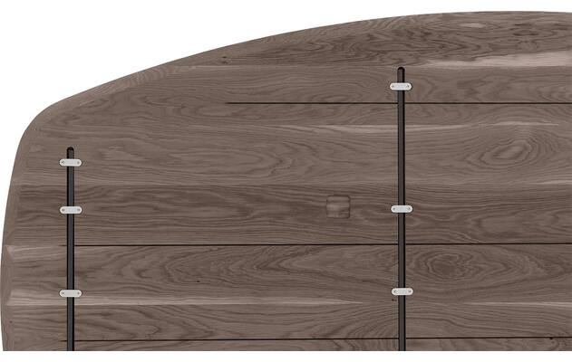 Goossens excellent eettafel uniek donker bruin eiken - 8221220-08