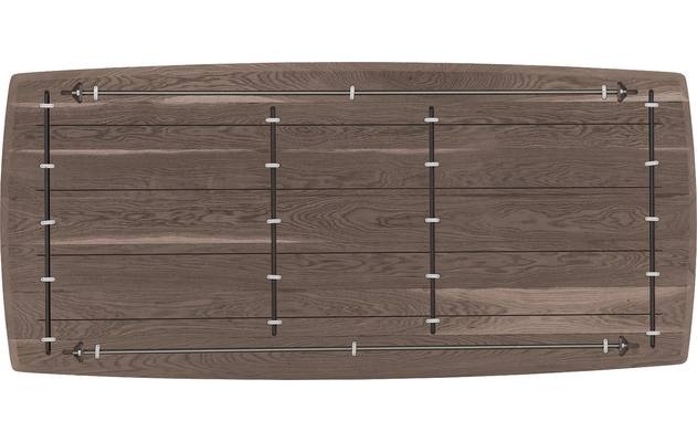 Goossens excellent eettafel uniek donker bruin eiken - 8221584-08