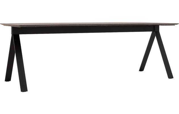 Goossens excellent eettafel uniek donker bruin eiken - 8221585-04