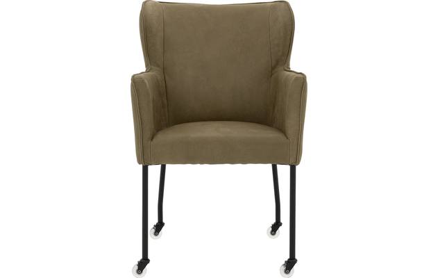 Goossens excellent eetkamerstoel leogang groen leer - 8222220-03