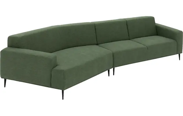 Goossens excellent loungebank prato groen stof - 8223415-04
