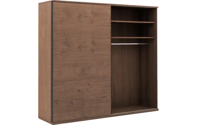 Goossens excellent kledingkast nature donker bruin eiken - 8223456-08