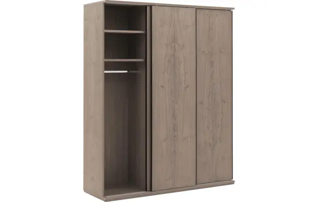 Goossens excellent kledingkast wood grijs eiken - 8223636-04