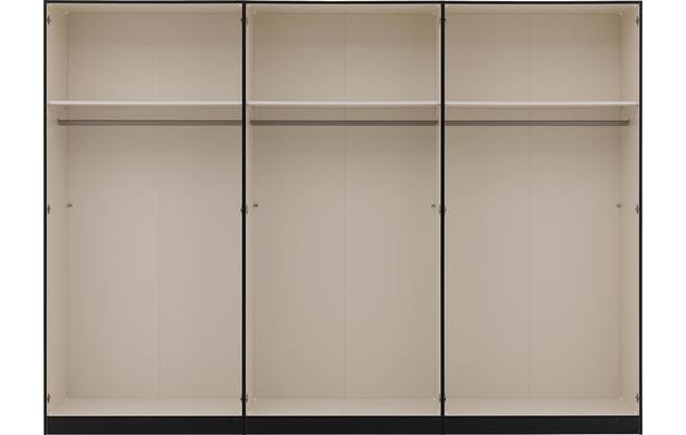 Goossens kledingkast easy storage ddk zwart hoogwaardig meubelplaat - 8223724-12