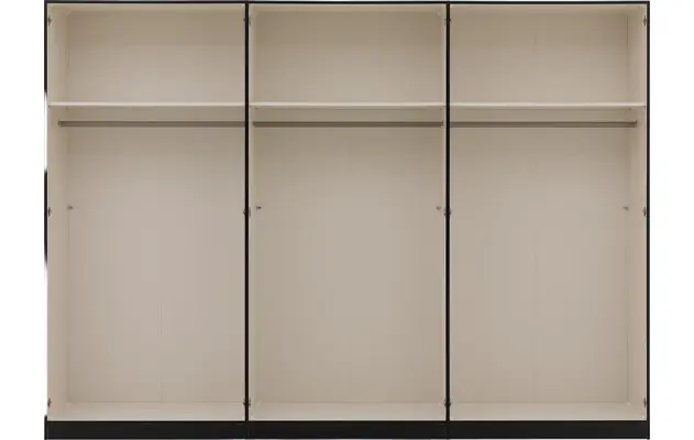 Goossens kledingkast easy storage ddk zwart hoogwaardig meubelplaat - 8223725-12