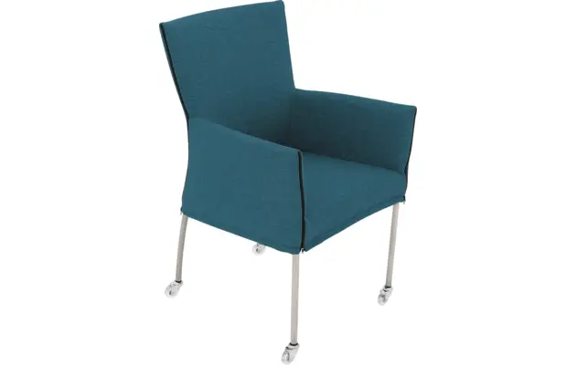 Goossens eetkamerstoel funk blauw stof - 8224100-04